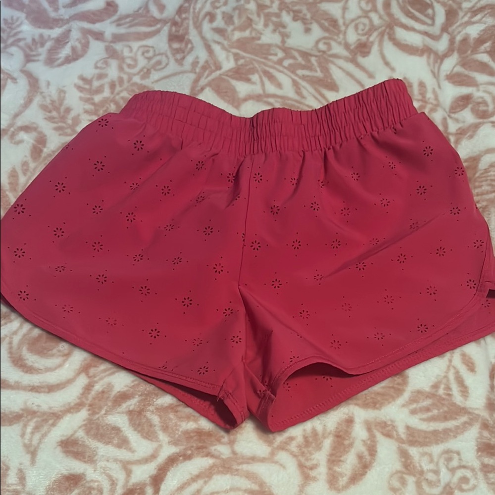 Yogalicious Pink and Black Athletic Shorts